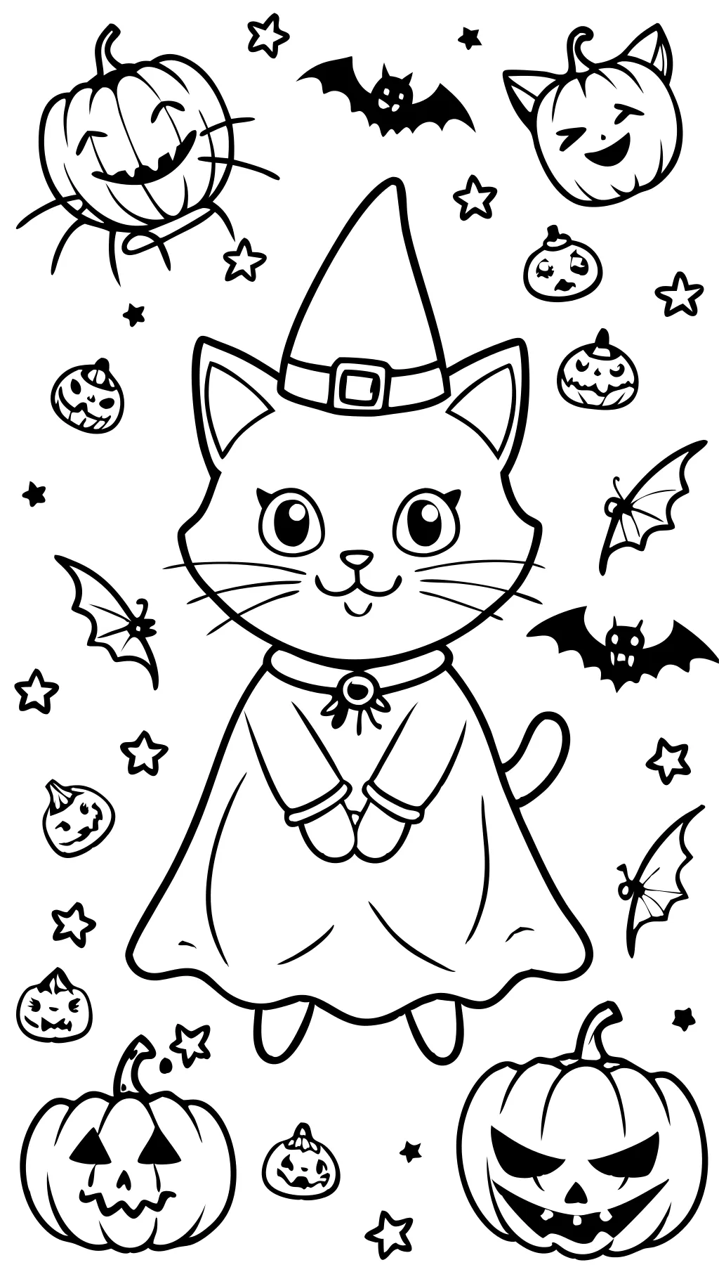 halloween coloring pages cats